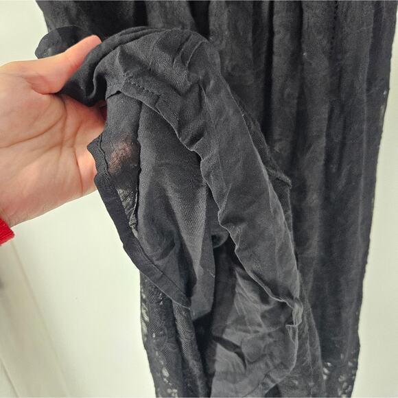 Free People Black Lace Mountain Laurel Dress 6 - Picture 8 of 11